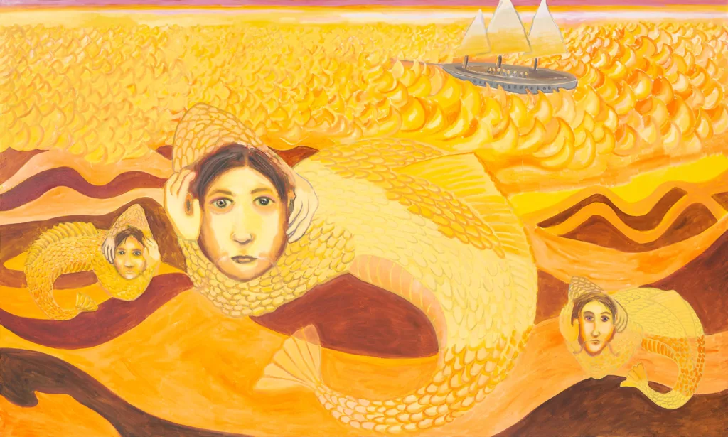 Fischmeerwesen im Flammenmeer